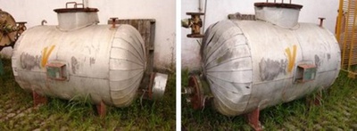 Tanque em aço carbono, 1.500 litros